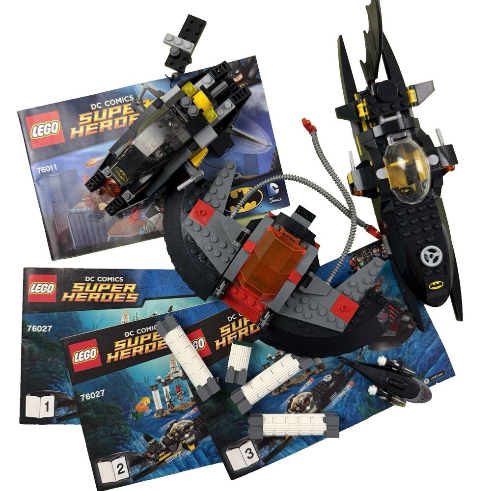 Lego DC Black Manta Deep Sea Strike 76027 Batman Bat Attack INCOMPLETE